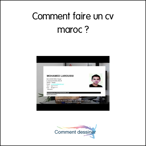 Comment faire un cv maroc